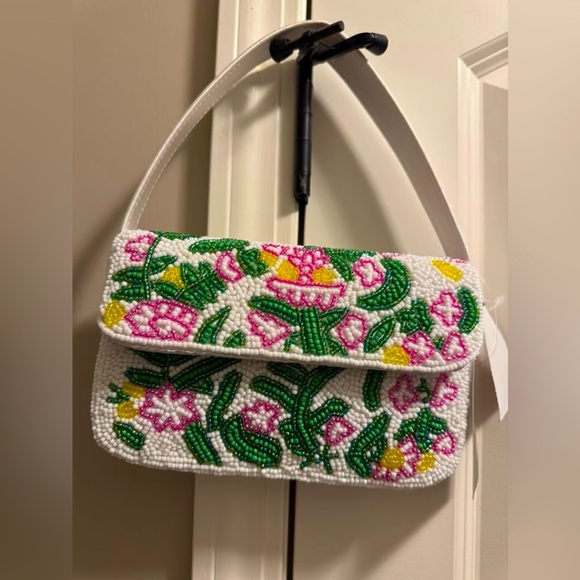 Colorful Embroidered Tote Bag Handmade details - Picture 1 of 8